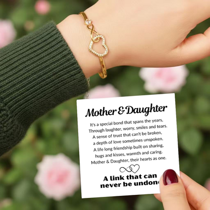 To My Daughter from Mum - Infinity Heart Bracelet - Special Bond Gift