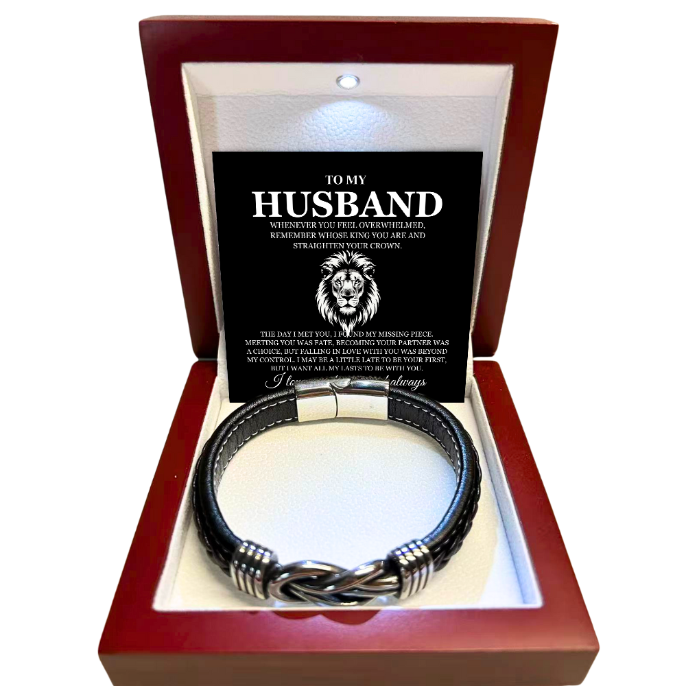 To My Husband - Link Bracelet - All My Lasts with You Gift