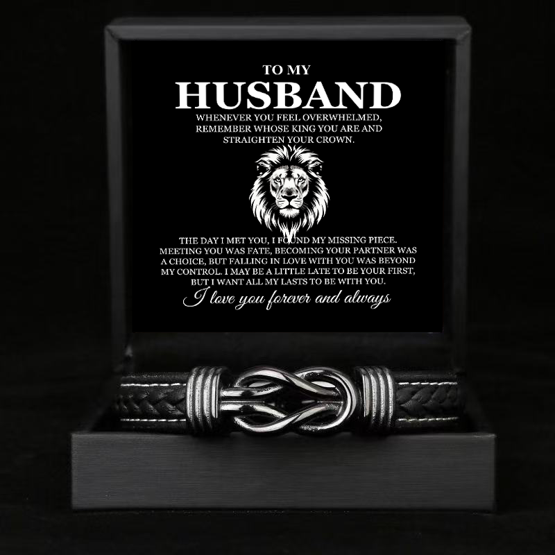 To My Husband - Link Bracelet - All My Lasts with You Gift