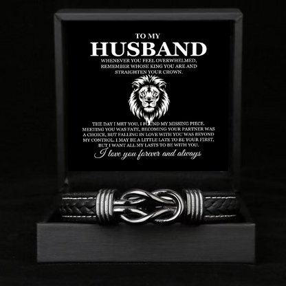 To My Husband - Link Bracelet - All My Lasts with You Gift