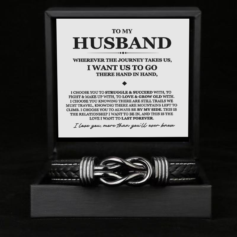 To My Husband - Link Bracelet - Love You More Than You Know Gift