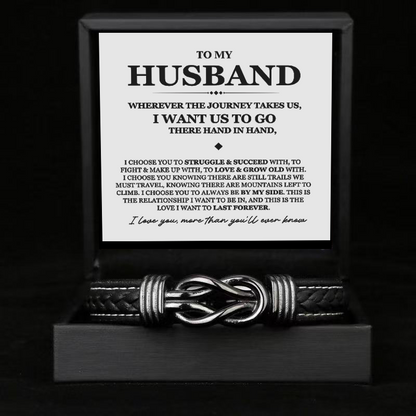To My Husband - Link Bracelet - Love You More Than You Know Gift