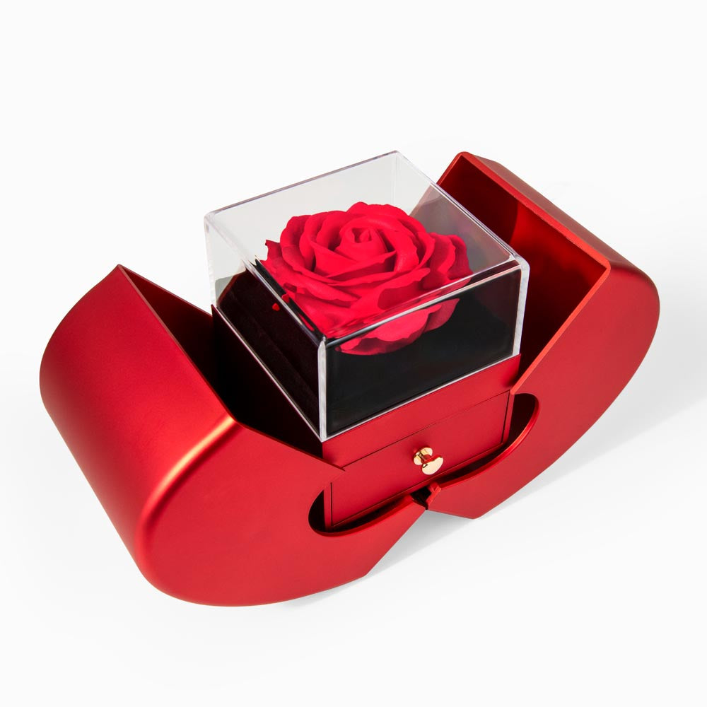 To My Wife Necklace - Love Knot Necklace - Eternal Rose Gift Box