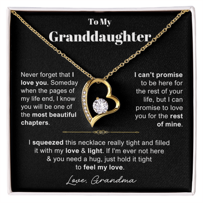 You Will Be One Of The Most Beautifuf Chapters - Necklace Gift for Granddaughter from Grandma