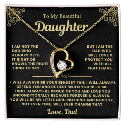 You Will Always Be My Little Girl - Necklace Gift for Daughter from Dad