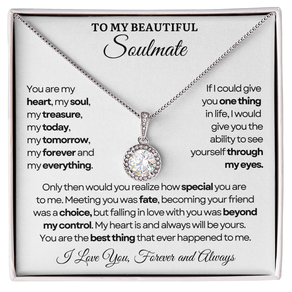 To My Soulmate Necklace - Eternal Love Necklace - You Are The Best Thing