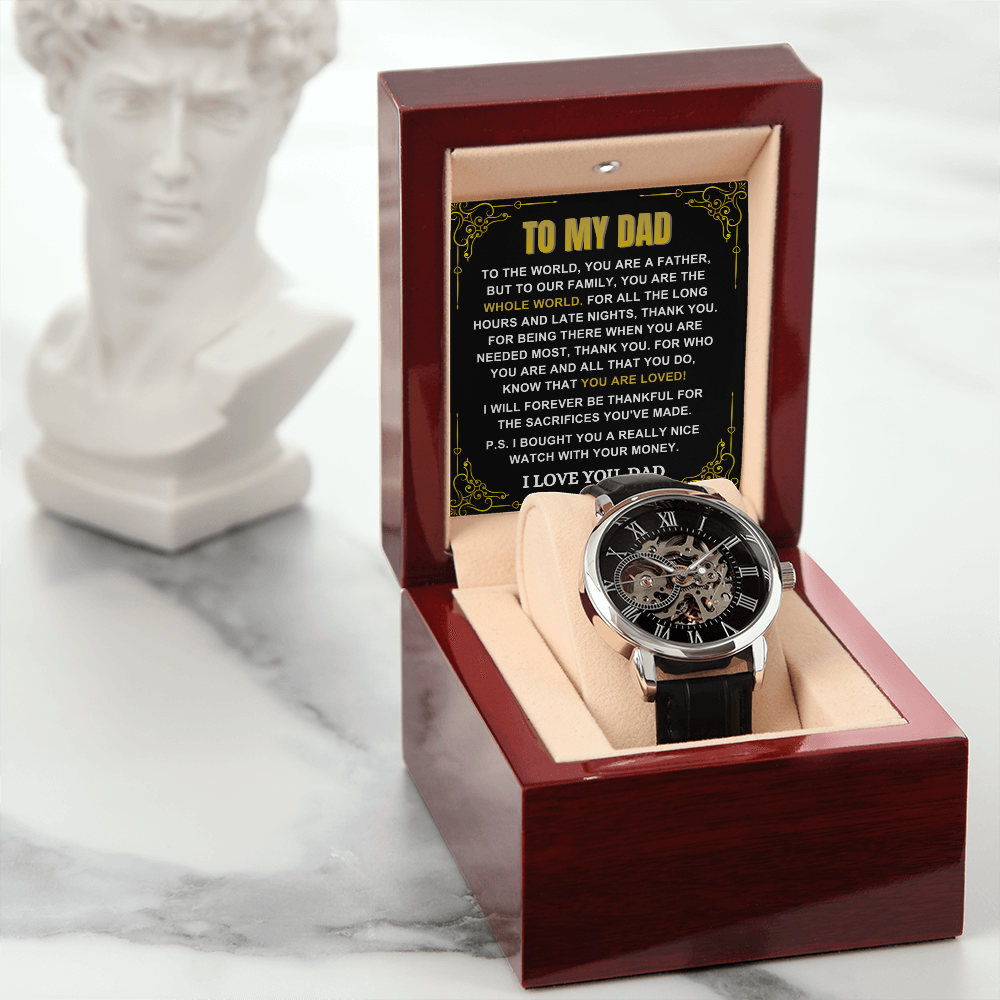 Thankful for the Sacrifices You Made - Father's Day Watch Gift for Dad
