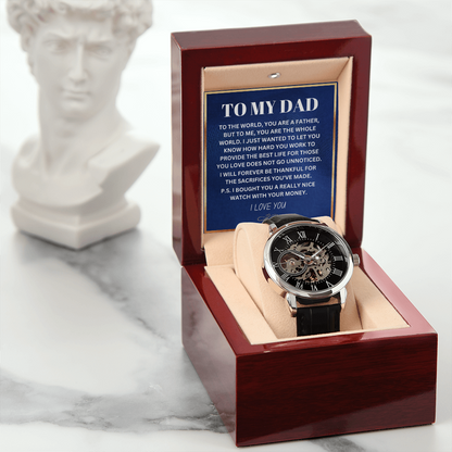 You Are The Whole World - Father's Day Watch Gift for Dad