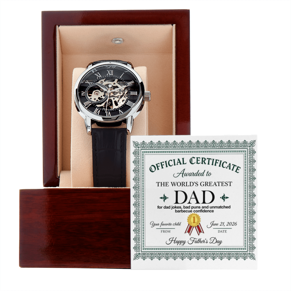 World's Greatest Dad - Father's Day Watch Gift for Dad