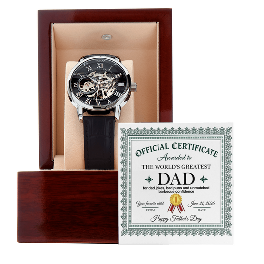 World's Greatest Dad - Father's Day Watch Gift for Dad