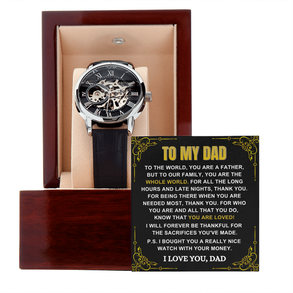 Thankful for the Sacrifices You Made - Father's Day Watch Gift for Dad