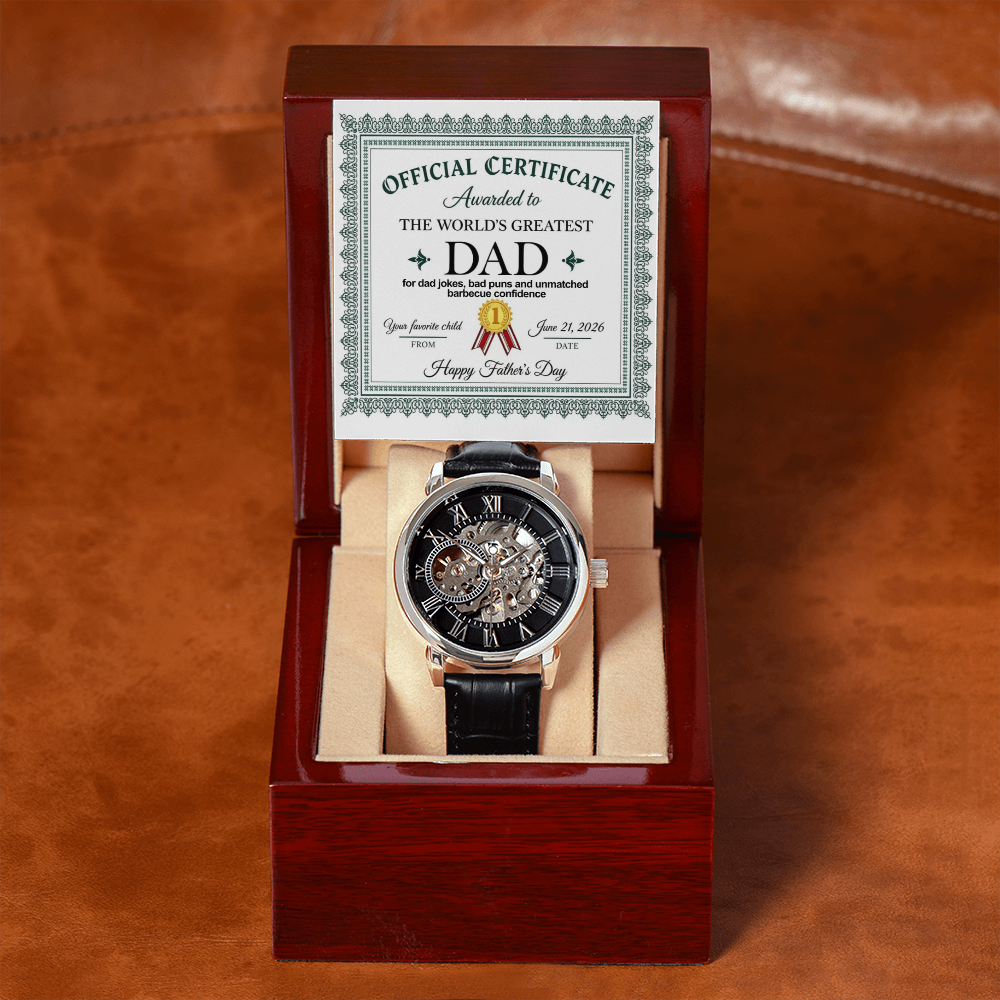 World's Greatest Dad - Father's Day Watch Gift for Dad