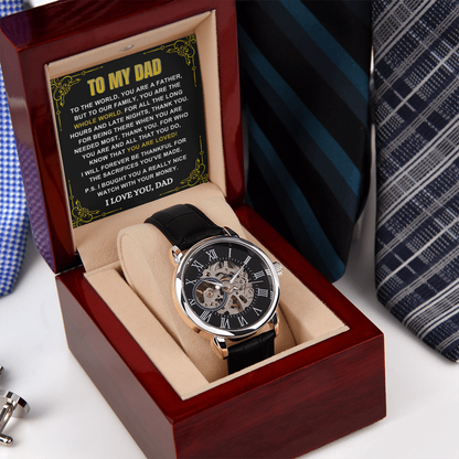 Thankful for the Sacrifices You Made - Father's Day Watch Gift for Dad
