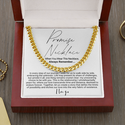 To My Man - Cuban Link Necklace - Promise Necklace