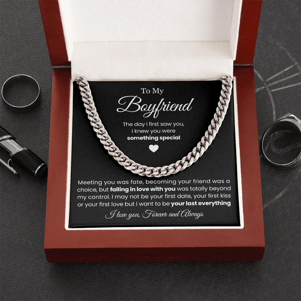 To My Boyfriend - Cuban Link Necklace - Be Your Last Everything Gift