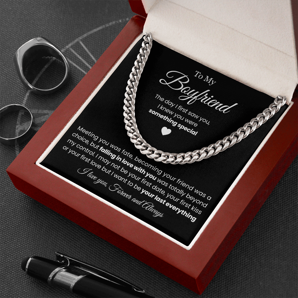 To My Boyfriend - Cuban Link Necklace - Be Your Last Everything Gift