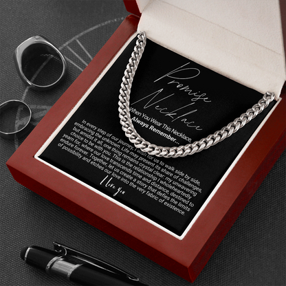 To My Man - Cuban Link Necklace - Promise Necklace
