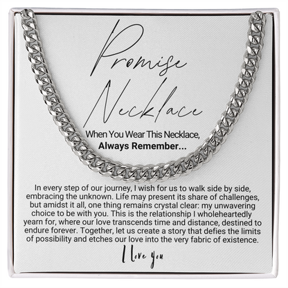 To My Man - Cuban Link Necklace - Promise Necklace