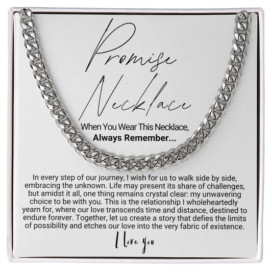 To My Man - Cuban Link Necklace - Promise Necklace