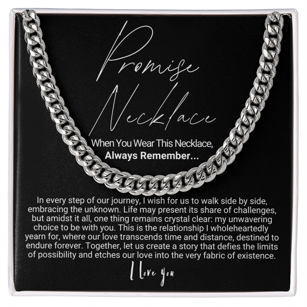 To My Man - Cuban Link Necklace - Promise Necklace