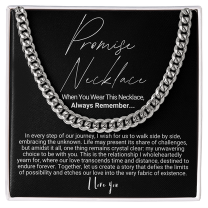 To My Man - Cuban Link Necklace - Promise Necklace