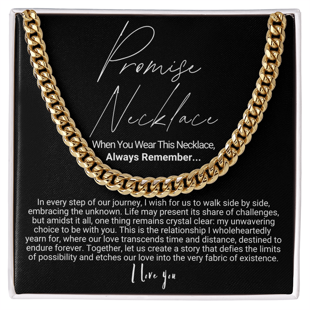 To My Man - Cuban Link Necklace - Promise Necklace