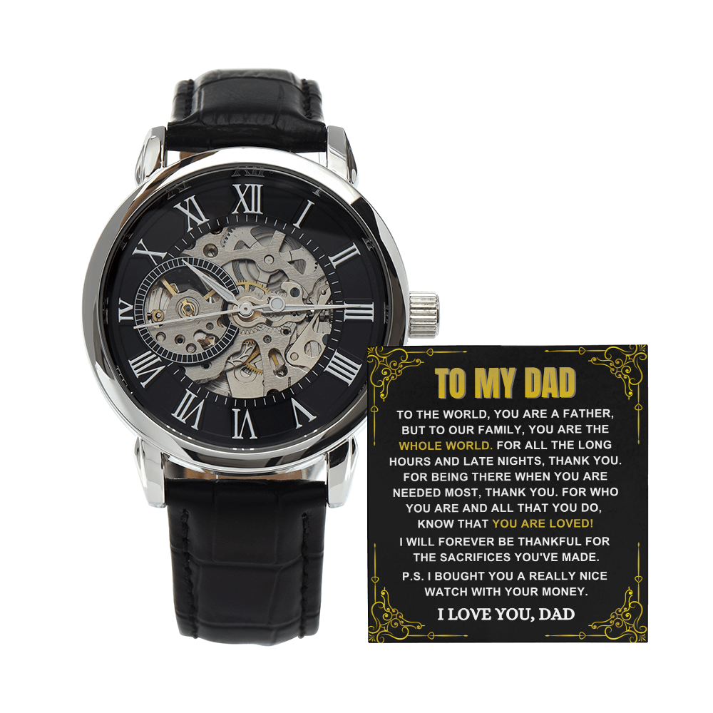 Thankful for the Sacrifices You Made - Father's Day Watch Gift for Dad