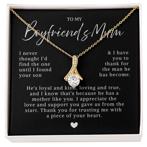 To My Boyfriend's Mum - Ribbon Necklace - Mother's Day Gift