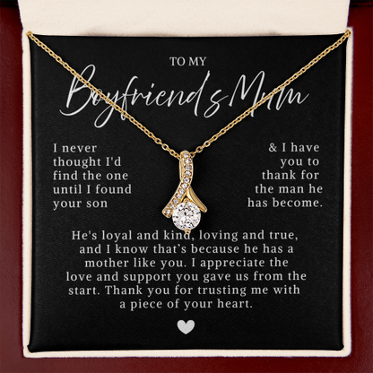 To My Boyfriend's Mum - Ribbon Necklace - Mother's Day Gift