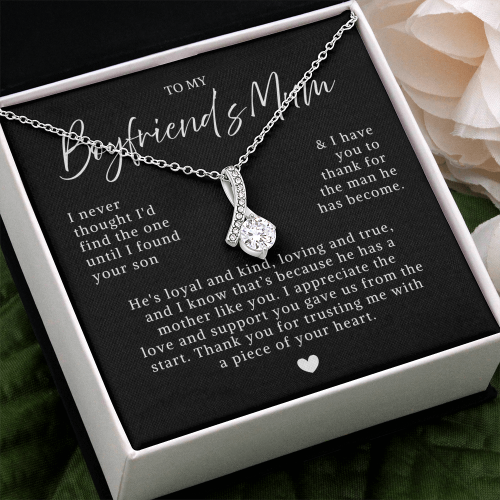 To My Boyfriend's Mum - Ribbon Necklace - Mother's Day Gift