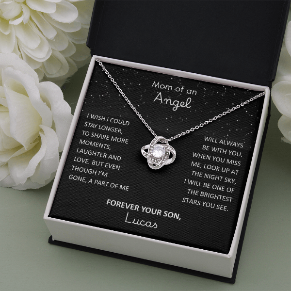 Loss of Son Necklace - Memorial Sympathy Gift for Grieving Mom