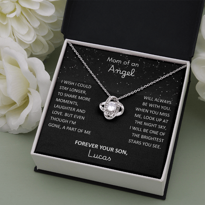 Loss of Son Necklace - Memorial Sympathy Gift for Grieving Mom