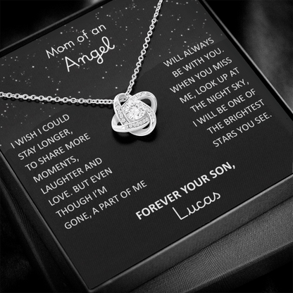 Loss of Son Necklace - Memorial Sympathy Gift for Grieving Mom