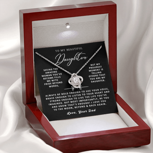 Be You And Know That's Enough  -  Necklace for Daughter from Dad