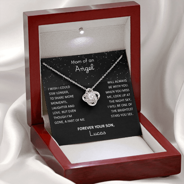 Loss of Son Necklace - Memorial Sympathy Gift for Grieving Mom