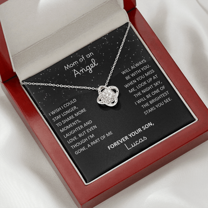 Loss of Son Necklace - Memorial Sympathy Gift for Grieving Mom
