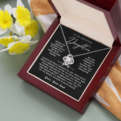 Be You And Know That's Enough  -  Necklace for Daughter from Dad