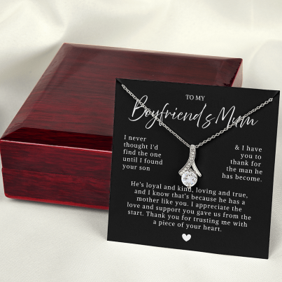 To My Boyfriend's Mum - Ribbon Necklace - Mother's Day Gift