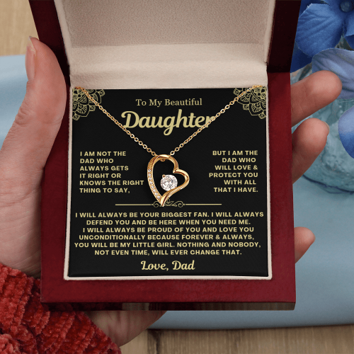 You Will Always Be My Little Girl - Necklace Gift for Daughter from Dad