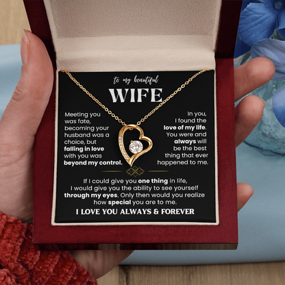 To My Wife - Love Heart Necklace - Love You Always