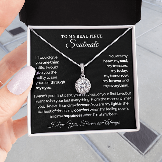 To My Soulmate Necklace - Eternal Love Necklace - Love You Forever