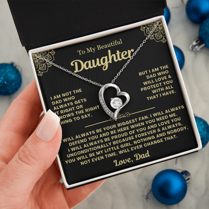 You Will Always Be My Little Girl - Necklace Gift for Daughter from Dad