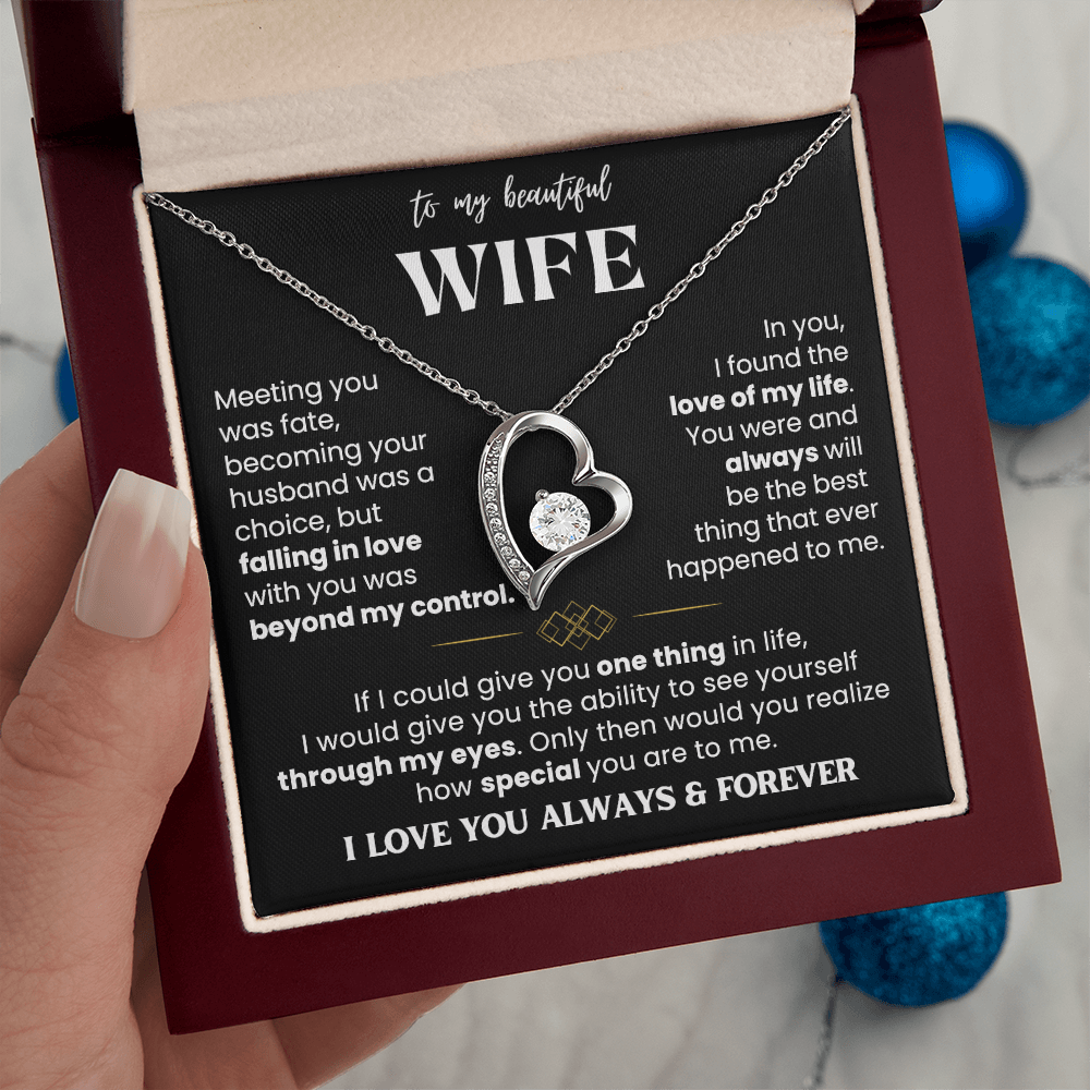 To My Wife - Love Heart Necklace - Love You Always