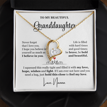 I Believe In You - Necklace Gift for Granddaughter from Nanna