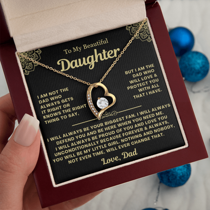 You Will Always Be My Little Girl - Necklace Gift for Daughter from Dad
