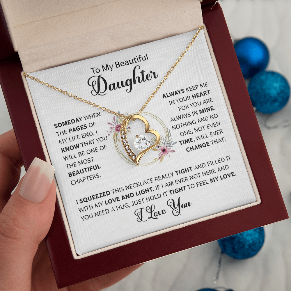 You Are Always In My Heart - Necklace Gift for Daughter from Dad