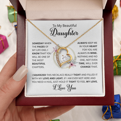 You Are Always In My Heart - Necklace Gift for Daughter from Dad