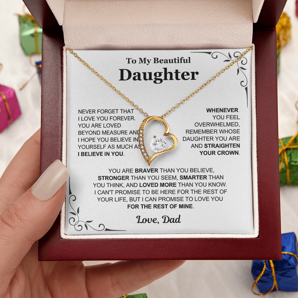 You Are Loved Beyond Measure - Necklace Gift for Daughter from Dad