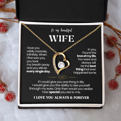 To My Wife - Love Heart Necklace - Love You Always