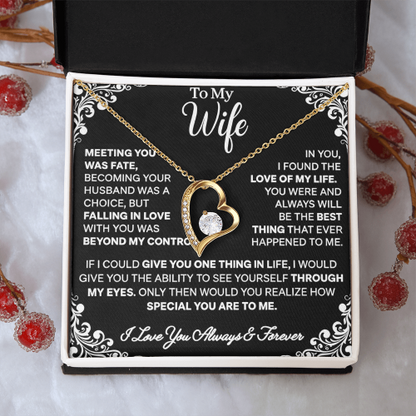 To My Wife - Love Heart Necklace - You Are Special Valentine's Day Gift